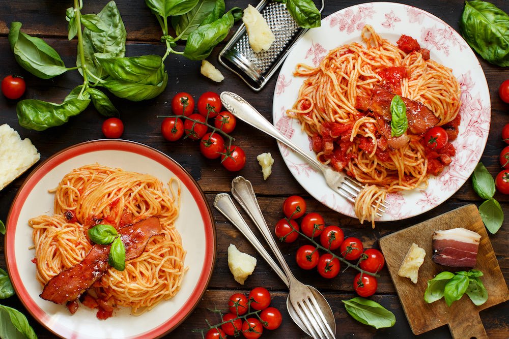 Pinocchio's Best Italian recipes: Bucatini Amatriciana - Pinocchio's Pantry - Authentic Italian Food