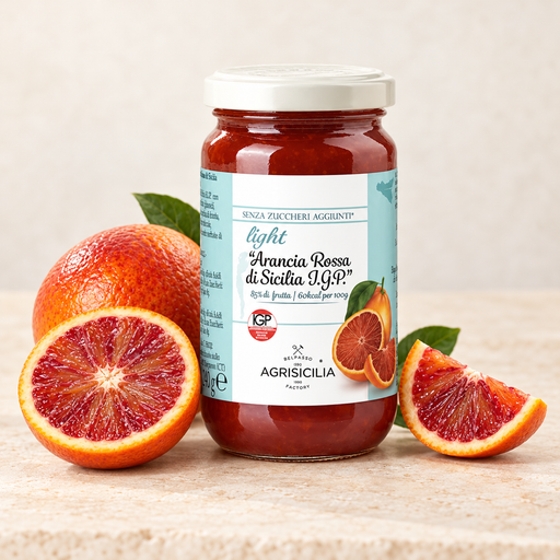 AGRISICILIA Sicilian Blood Orange IGP Spread Zero Added Sugar