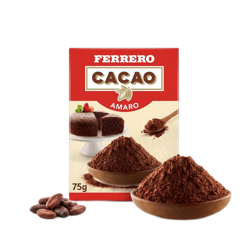 FERRERO Cacao Amaro Premium Cocoa Powder - 75g (2.65oz)