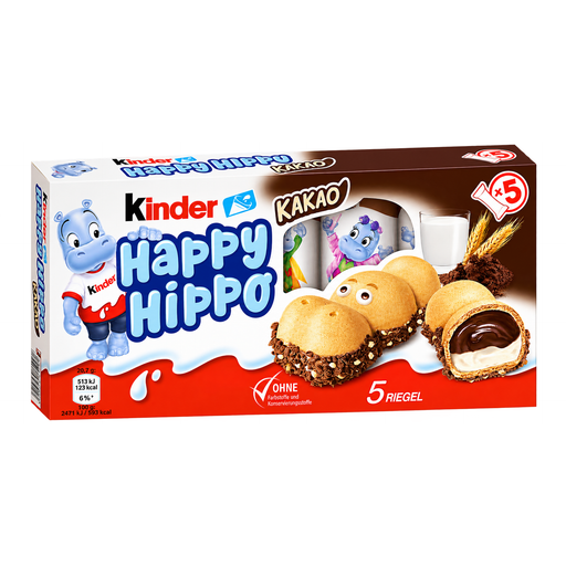 FERRERO Kinder Happy Hippo Biscuits with Cocoa Cream