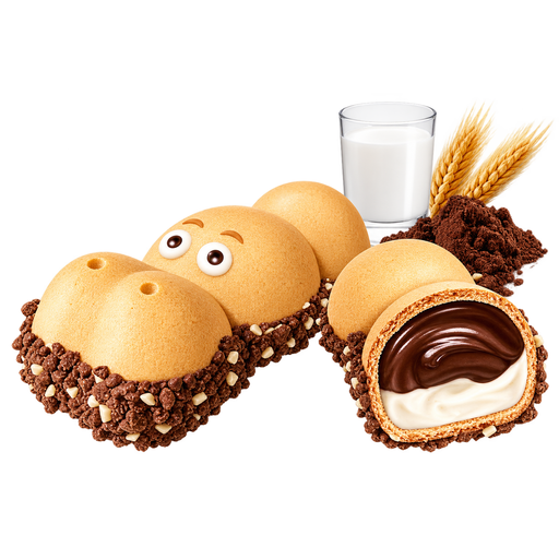 FERRERO Kinder Happy Hippo Biscuits with Cocoa Cream