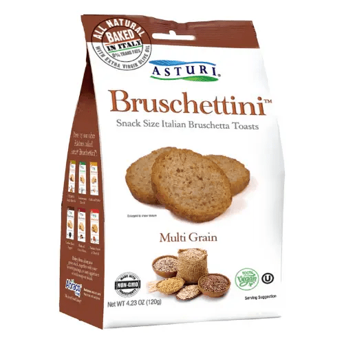 ASTURI Bruschettini Multi Grain - 120g (4.23oz) - Pinocchio's Pantry - Authentic Italian Food