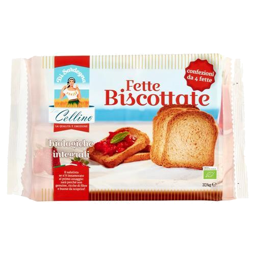 CELLINO Whole Wheat Rusks, Fette Biscottate Integrali - 324g (11.4oz) - Pinocchio's Pantry - Authentic Italian Food