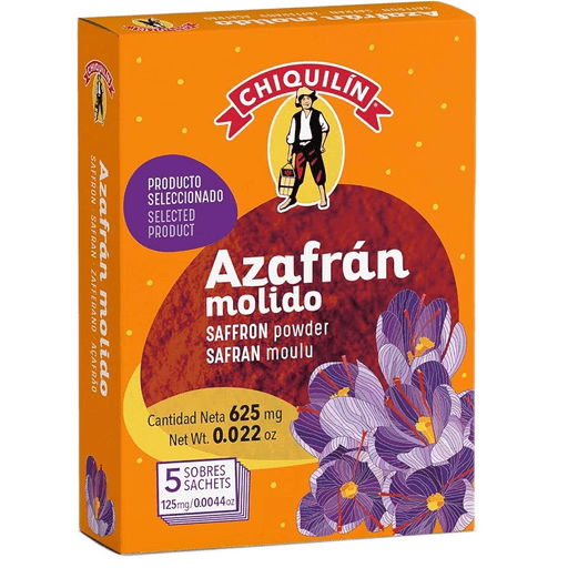 CHIQUILIN Pure Powdered Saffron - 5 count - Pinocchio's Pantry - Authentic Italian Food
