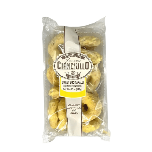CIANCIULLO Limoncello Sweet Egg Taralli - 120g (4.23oz) - Pinocchio's Pantry - Authentic Italian Food