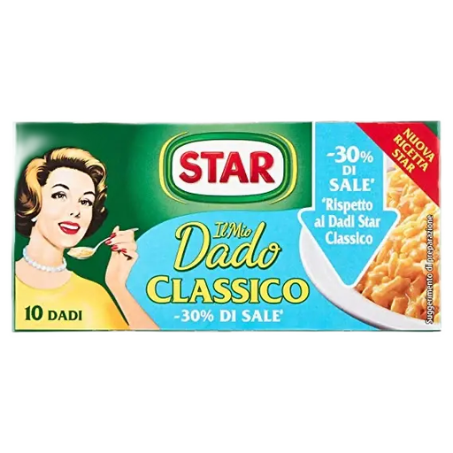 Dado STAR Classic Broth Cubes - 30% Salt - 10 cubes - Pinocchio's Pantry - Authentic Italian Food