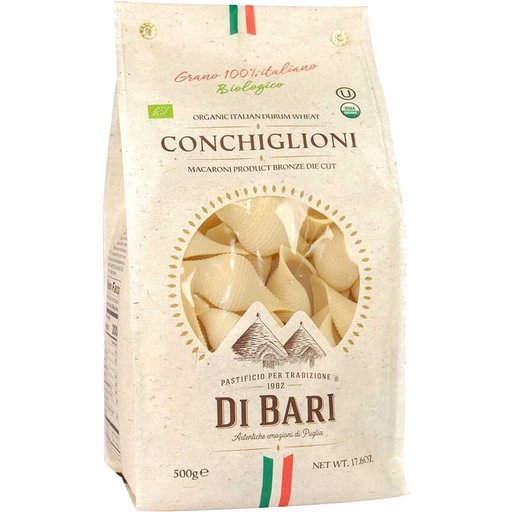 DI BARI Jumbo Shells Pasta - 500g (1.1lb) - Pinocchio's Pantry - Authentic Italian Food