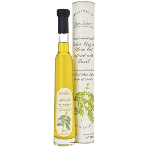 IL BOSCHETTO Basil Infused Extra Virgin Olive Oil - 200ml (6.7fl. oz) - Pinocchio's Pantry - Authentic Italian Food