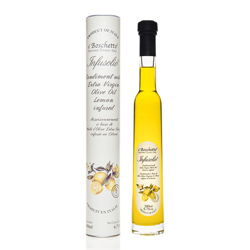IL BOSCHETTO Lemon Infused Extra Virgin Olive Oil - 200ml (6.7fl. oz) - Pinocchio's Pantry - Authentic Italian Food