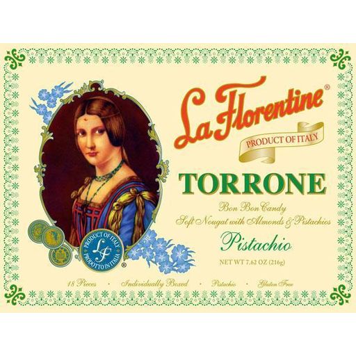 LA FLORENTINE Mini Soft Nougat Almonds & Pistachios Torrone - 216g (7.62oz) - Pinocchio's Pantry - Authentic Italian Food