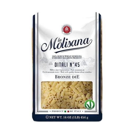 LA MOLISANA Ditali n.45 - 454g (1lb) - Pinocchio's Pantry - Authentic Italian Food