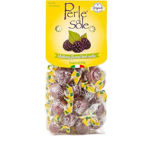 PERLE DI SOLE Blackberry Drop Candies - 200g (7oz) - Pinocchio's Pantry - Authentic Italian Food
