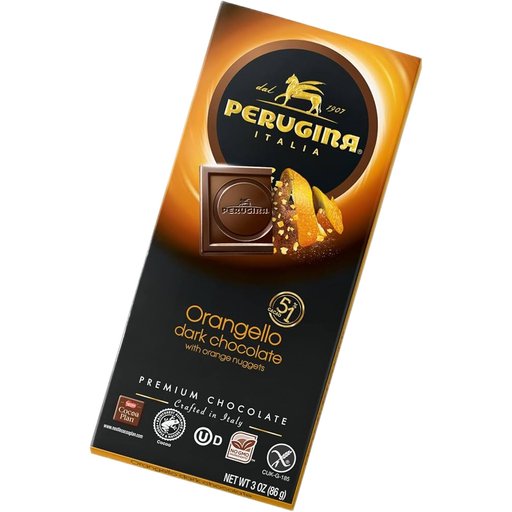 PERUGINA Dark Chocolate Orangello Bar - 86g (3oz) - Pinocchio's Pantry - Authentic Italian Food