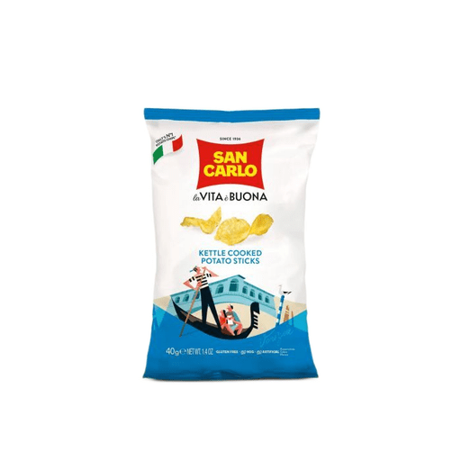 SAN CARLO Kettle Potato Chips - 40g (1.4oz) - Pinocchio's Pantry - Authentic Italian Food