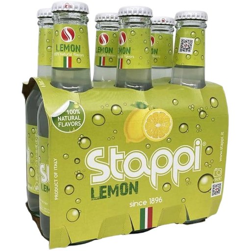 STAPPI Lemon Soda - 6 count - 200ml (6.8fl. oz) each - Pinocchio's Pantry - Authentic Italian Food