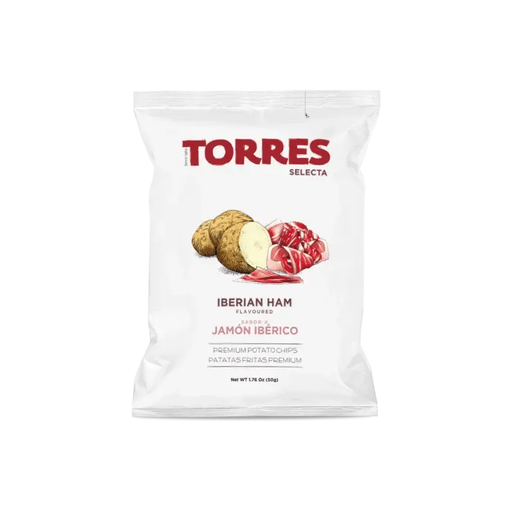 TORRES Iberian Ham Flavor Potato Chips - 50g (1.76oz) - Pinocchio's Pantry - Authentic Italian Food