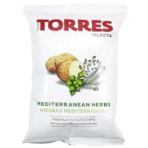 TORRES Mediterranean Herbs Potato Chips - 50g (1.76oz) - Pinocchio's Pantry - Authentic Italian Food
