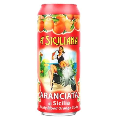 A’ SICILIANA (Aranciata Rossa) Sicilian Blood Orange Soda - 330ml (11.15fl. oz) - Pinocchio's Pantry - Authentic Italian Food