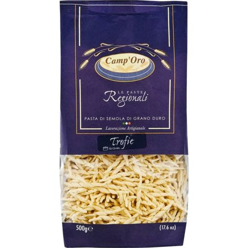 CAMP’ORO Trofie - 500g (1.1lb) - Pinocchio's Pantry - Authentic Italian Food