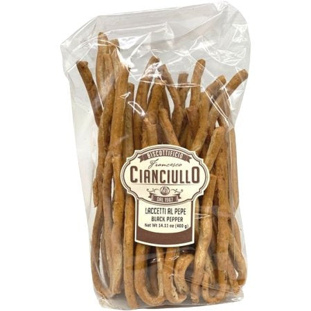CIANCIULLO Laccetti Black Pepper Flavor - 400g (14.10oz) - Pinocchio's Pantry - Authentic Italian Food