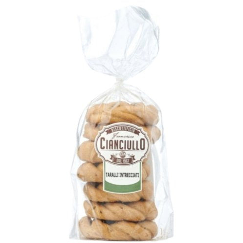 CIANCIULLO Taralli Intrecciati - 400g (14.10oz) - Pinocchio's Pantry - Authentic Italian Food