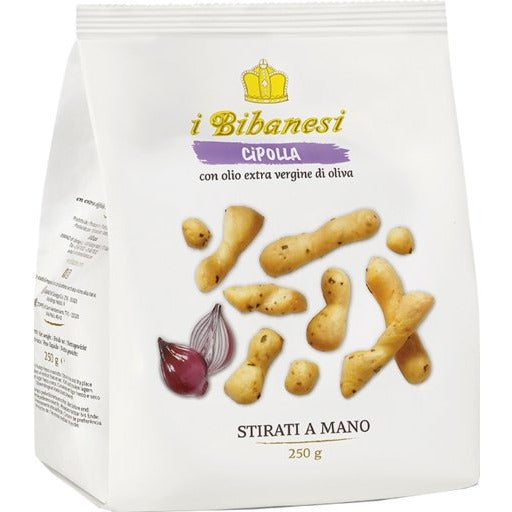 I BIBANESI Chunky Breadsticks Onion Flavor - 100g (3.52oz) - Pinocchio's Pantry - Authentic Italian Food