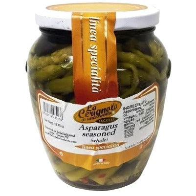LA CERIGNOLA Seasoned Asparagus - 580g (19.40oz) - Pinocchio's Pantry - Authentic Italian Food