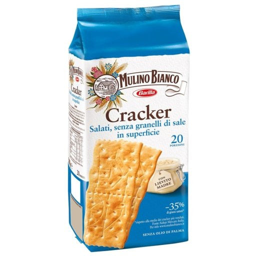 MULINO BIANCO Unsalted Crackers - 500g (17.64oz) - Pinocchio's Pantry - Authentic Italian Food