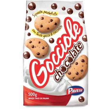 PAVESI Gocciole Chocolate Chips Cookies - 500g (17.5oz) - Pinocchio's Pantry - Authentic Italian Food