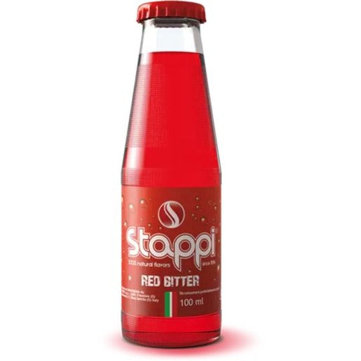 STAPPI Red Bitter Soda - 6 count - 100ml (3.4fl. oz) each - Pinocchio's Pantry - Authentic Italian Food