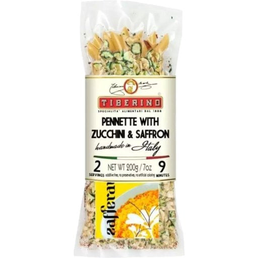 TIBERINO Pennette Positano Zucchini & Saffron - 200g (7oz) - Pinocchio's Pantry - Authentic Italian Food