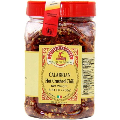 TUTTO CALABRIA Calabrian Hot Crushed Chili Flakes - 250g (8.81oz) - Pinocchio's Pantry - Authentic Italian Food